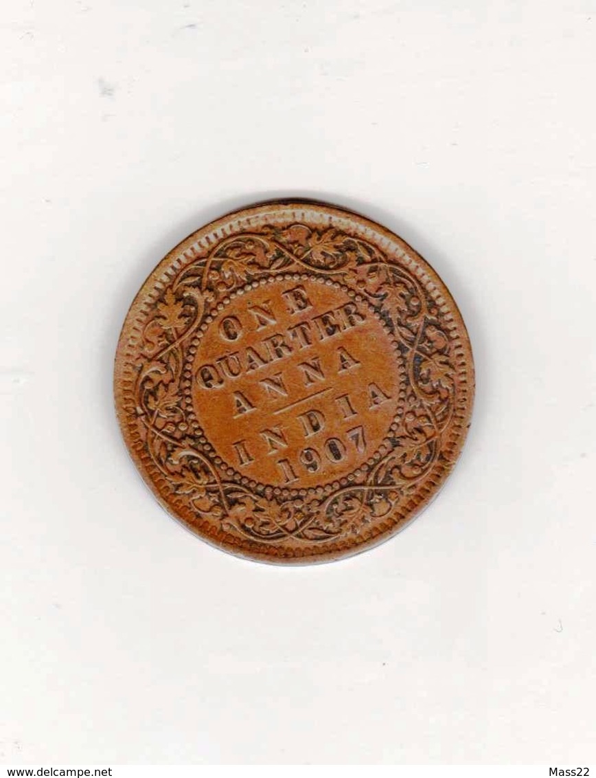 1 Quarter Anna, India, 1907 - India