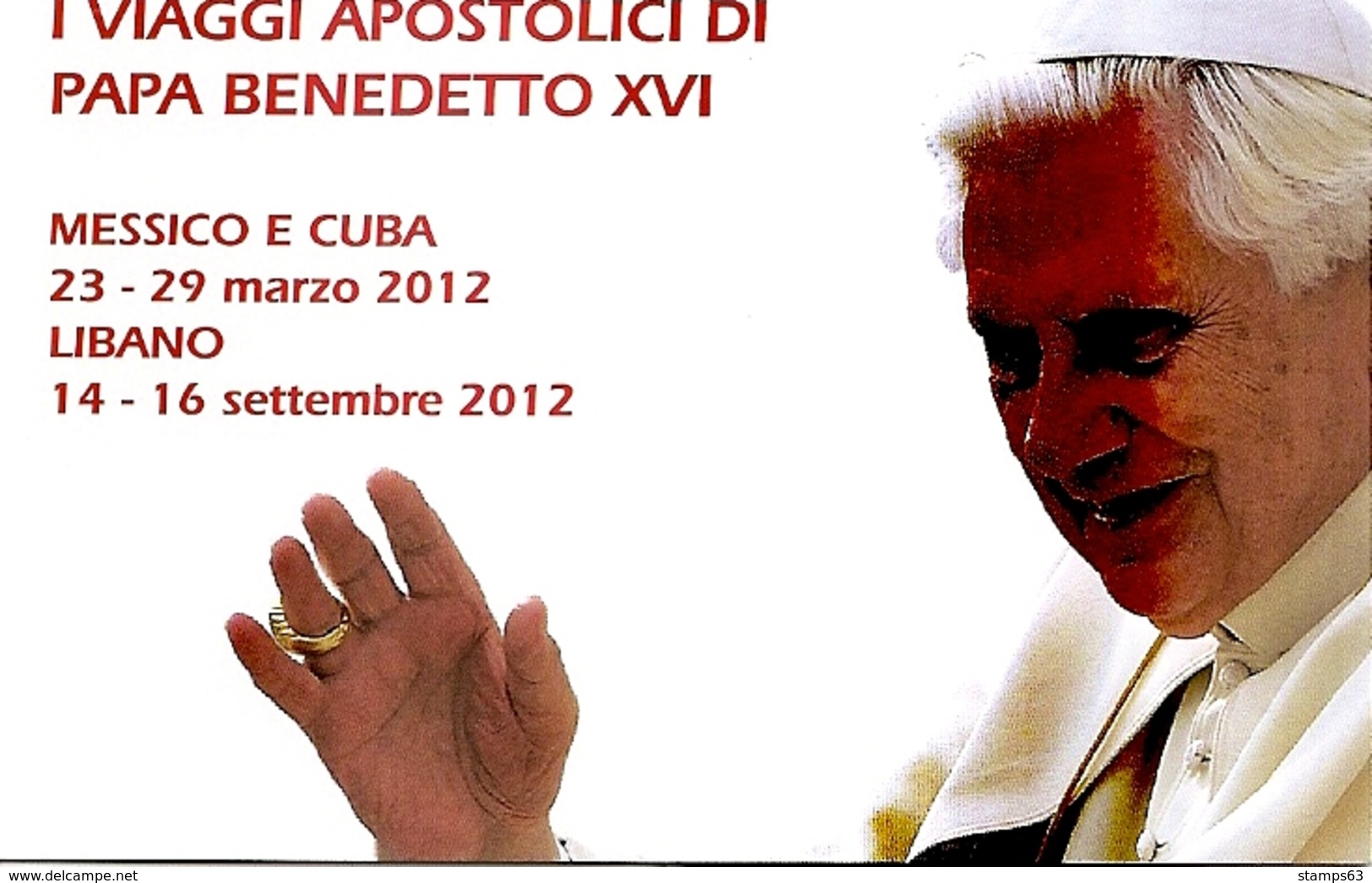 VATICAN CITY, 2013, Booklet 22 Apostolic Journeys From Pope Benedict In 2012 - Carnets