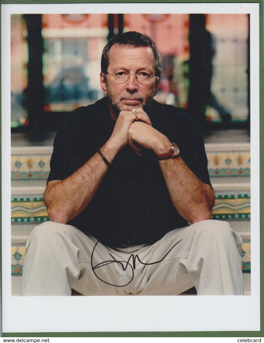 ERIC CLAPTON  AUTOGRAPHE / AUTOGRAMM In Person Signed Glossy Photo 20 X 26  Cm  *LEGEND*RARE - Other & Unclassified