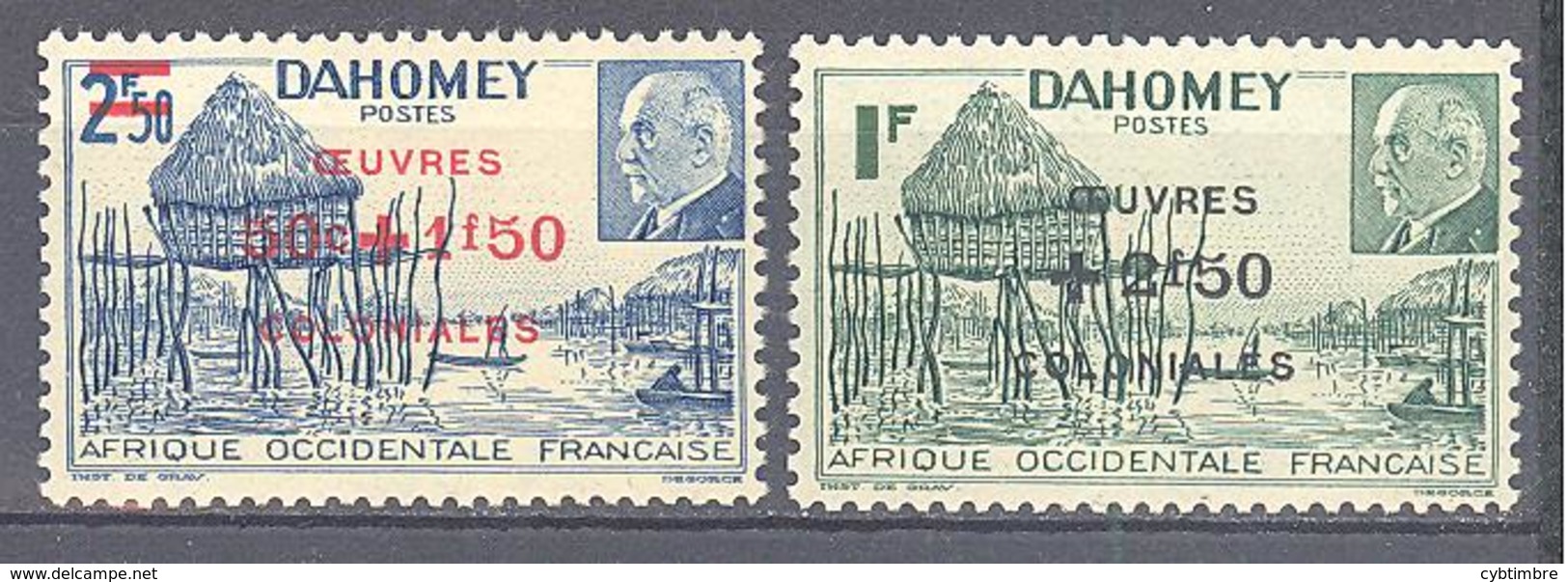 Dahomey: Yvert N° 153/154**; MNH - Unused Stamps