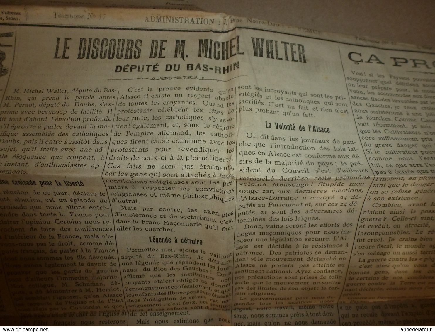 19?? - 18e Année -N° 2334 LE REVEIL --Les Atrocités Du Bolchevisme En Géorgie Ont Fait Déjà 10.000 Tués ; Etc - Autres & Non Classés