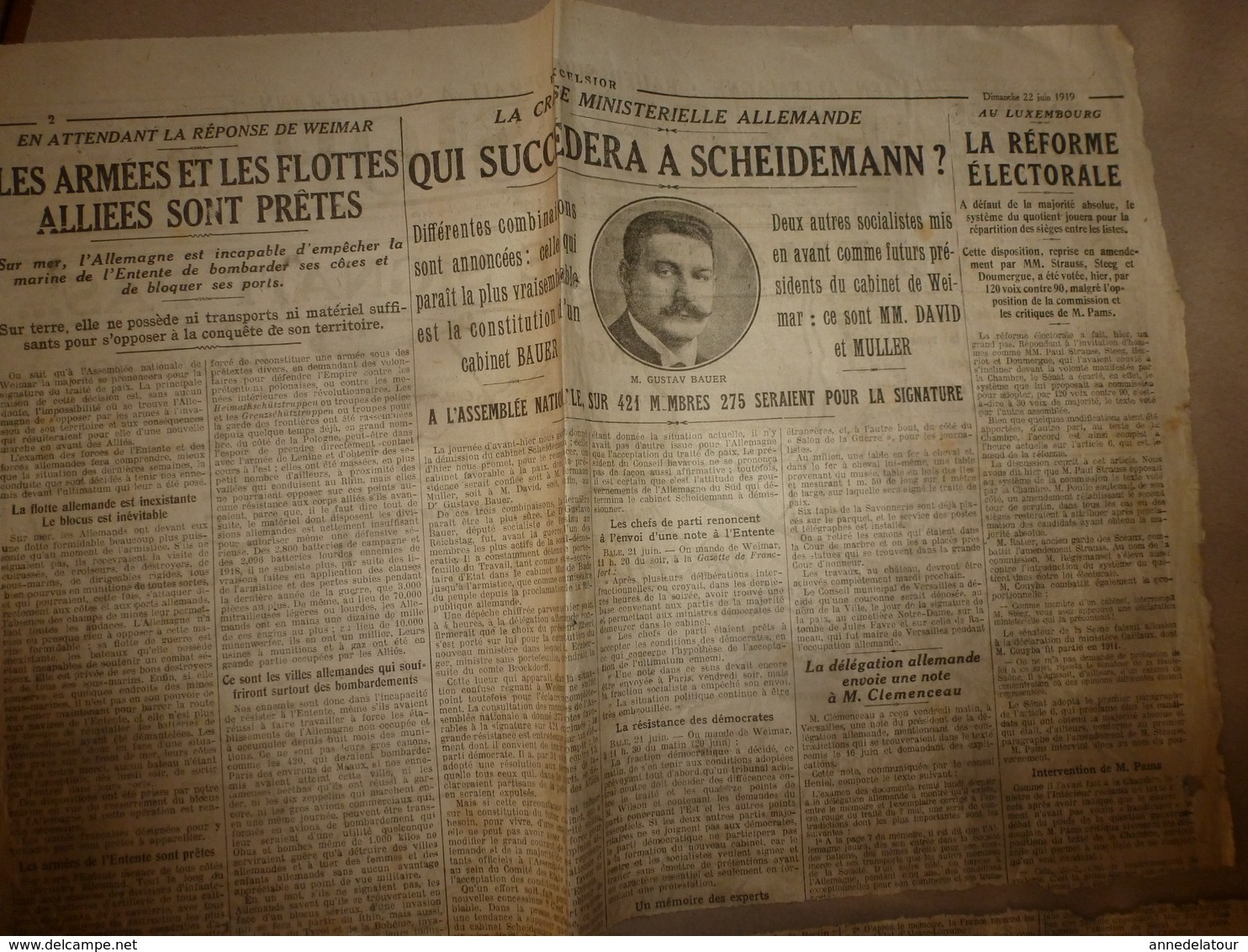 19?? - 18e année -N° 2334 LE REVEIL --Les atrocités du bolchevisme en Géorgie ont fait déjà 10.000 tués ; etc