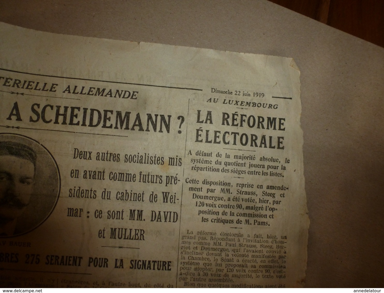 19?? - 18e année -N° 2334 LE REVEIL --Les atrocités du bolchevisme en Géorgie ont fait déjà 10.000 tués ; etc