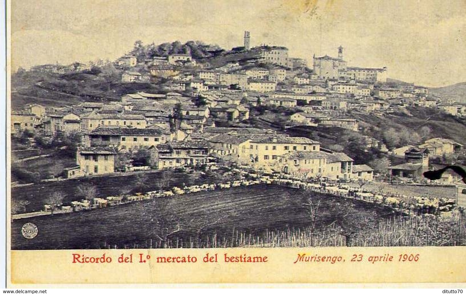 Ricordo Del I Mercato Del Bestiame - Murisengo 23 Aprile 1906 - Riproduzione Da Originale - Altri & Non Classificati