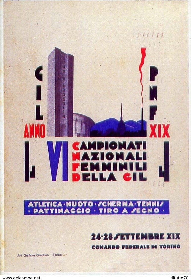 VI Campionato Nazionali Femminili Della Gil - Pnf - Sport - Italia 1941 Riproduzione Da Originale - Altri & Non Classificati