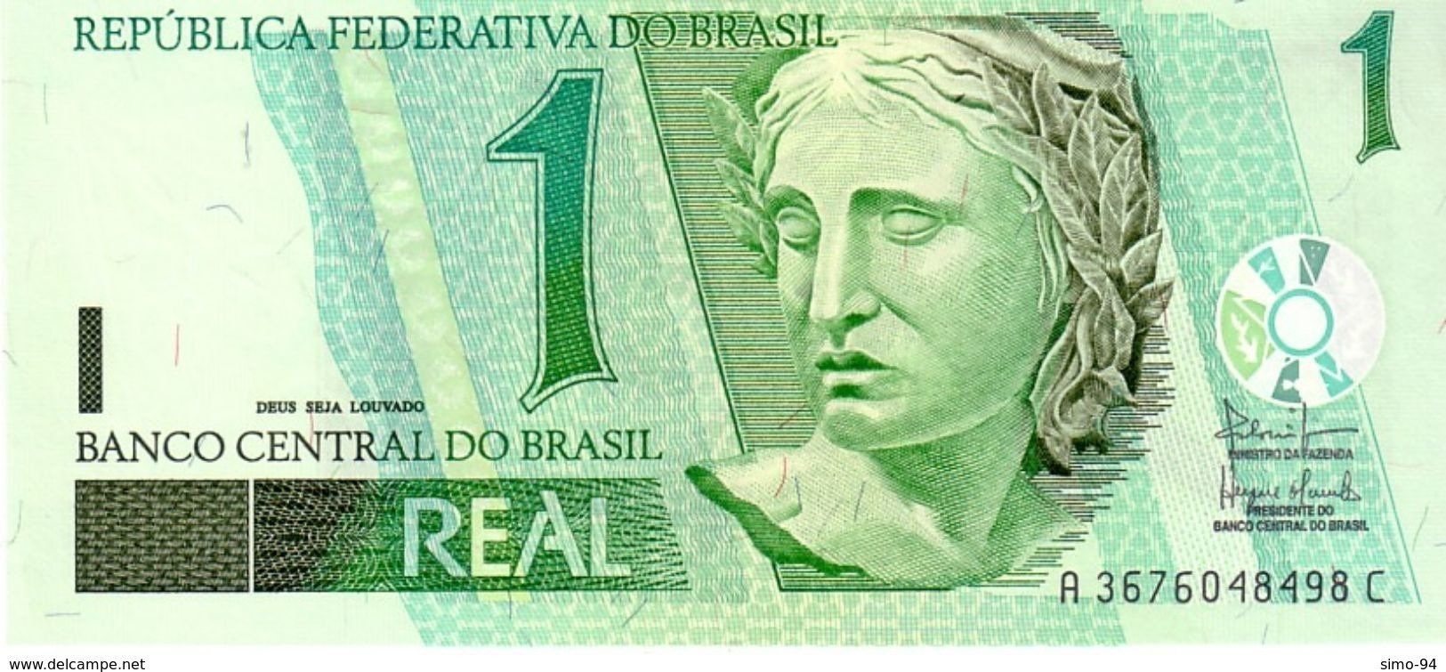 Brazil P.251 1 Real 2003  Unc - Brazilië