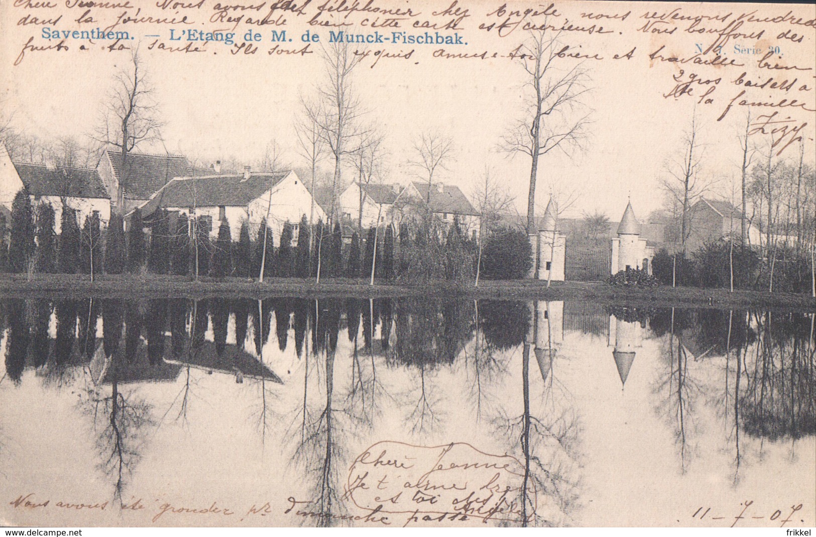 Zaventem Saventhem L'Etang De M. De Munck-Fischbak 1907 - Zaventem