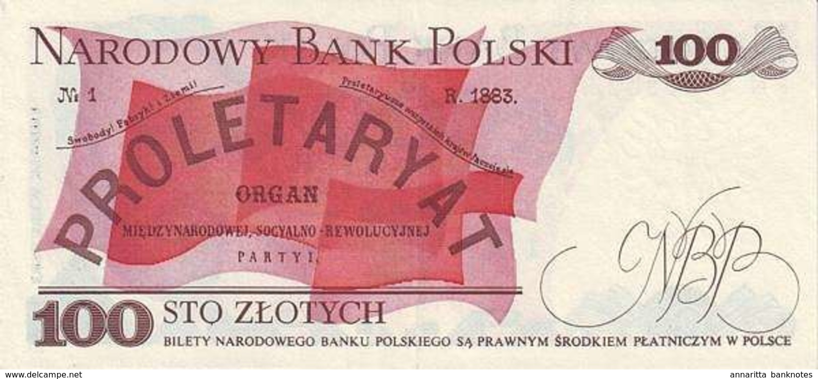 POLAND 100 ZŁOTYCH 1988 (1989) P-143e UNC  [PL835f] - Poland