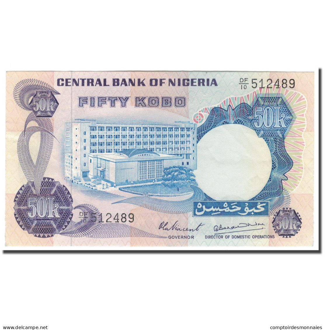 Billet, Nigéria, 50 Kobo, KM:14d, SUP - Nigeria