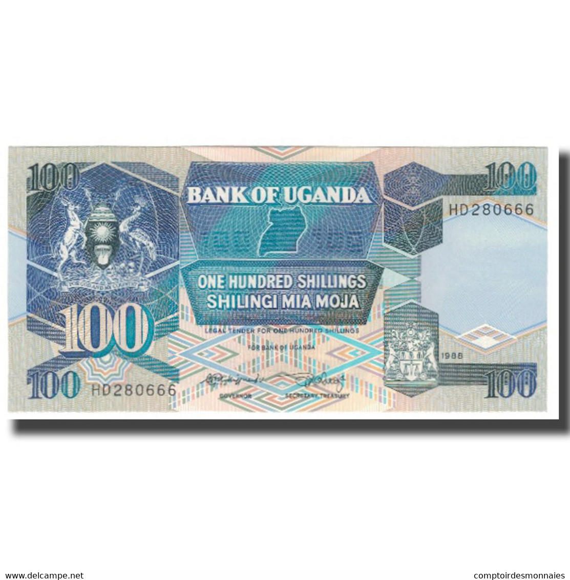 Billet, Uganda, 100 Shillings, 1998, KM:31b, NEUF - Ouganda