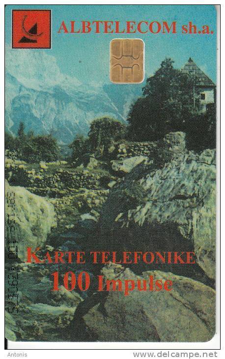 ALBANIA - Landscape, Albtelecom Telecard 100 Units, Tirage 90000, 05/99, Used - Albania