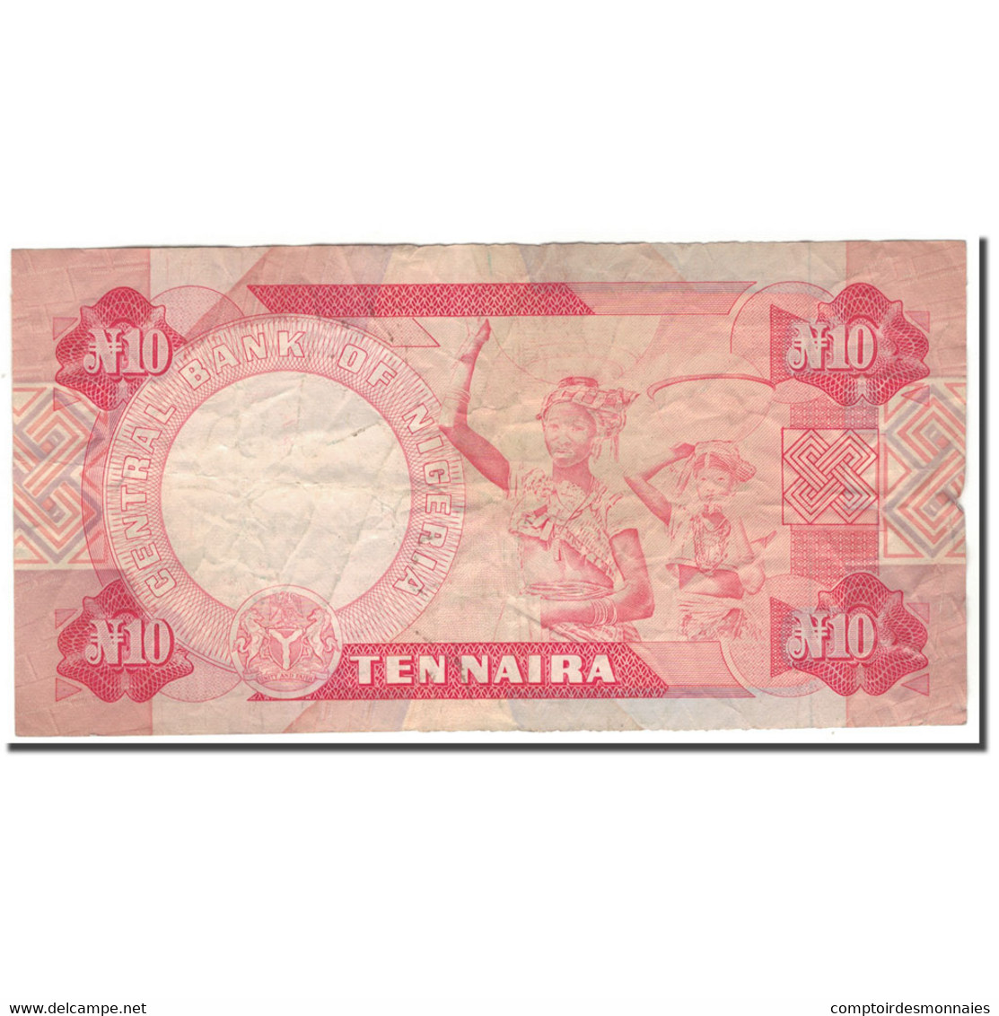 Billet, Nigéria, 10 Naira, KM:25c, TB - Nigeria