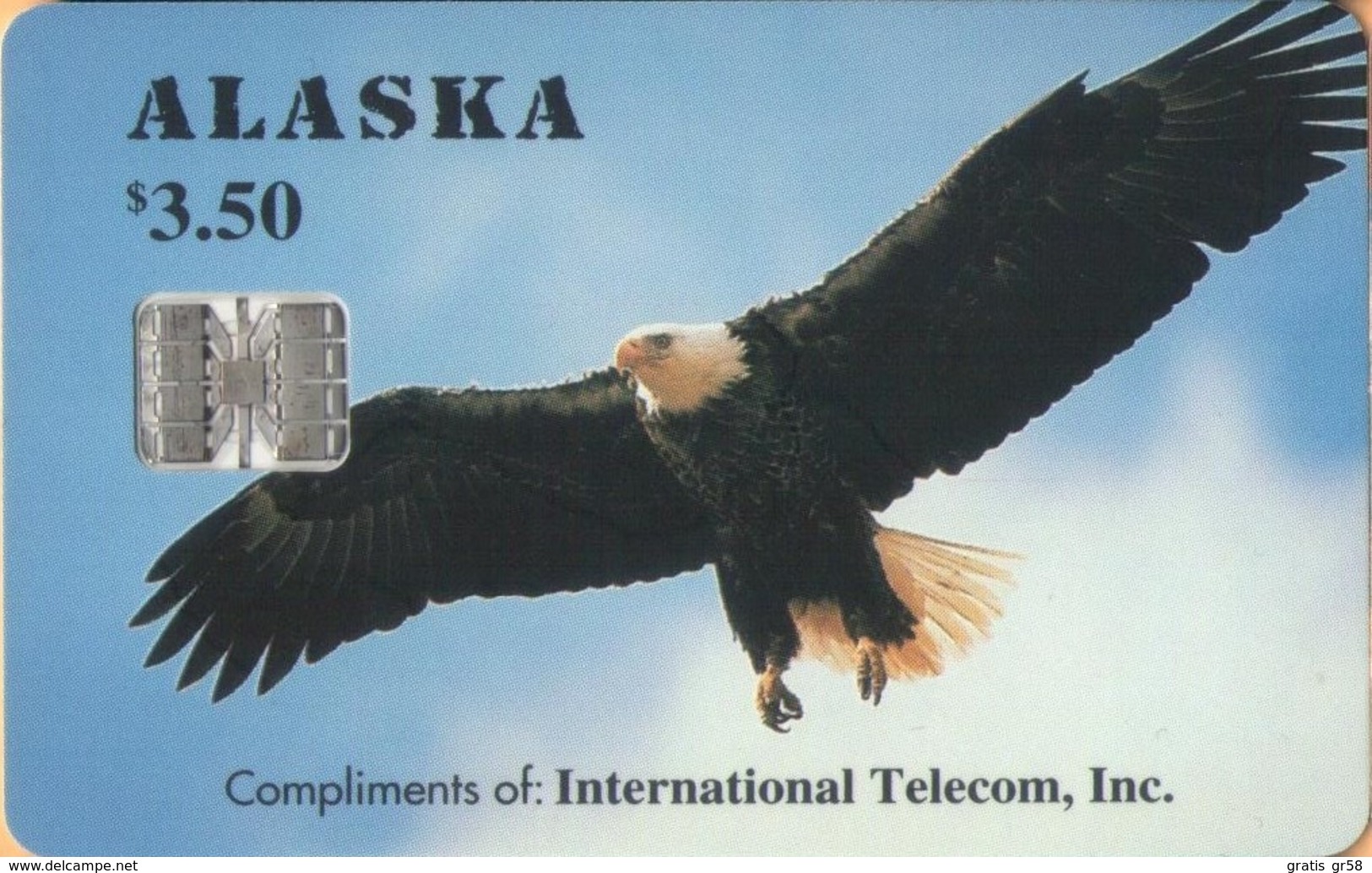 Alaska - USA-ASK-09, Alaskan Bald Eagle - Complimentary, Fauna, 3.50 $, 6,000ex, 3/94, Mint - Other - America