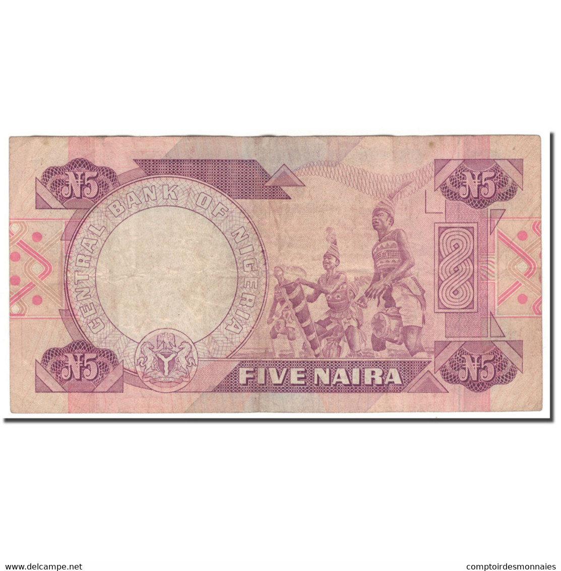 Billet, Nigéria, 5 Naira, KM:24a, B - Nigeria