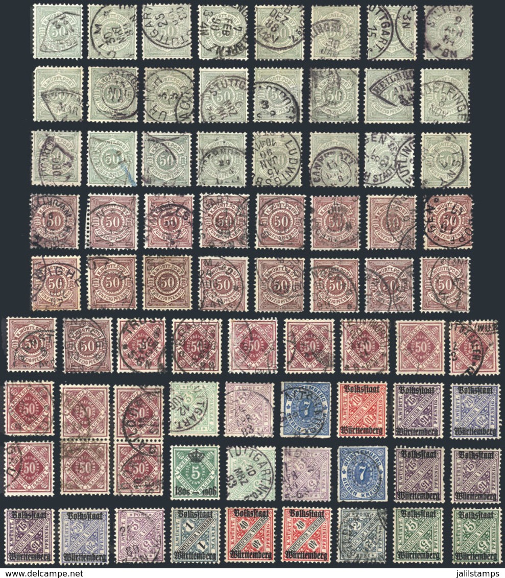 GERMANY: Lot Of Good Values Of 1870-1900s Approximately, Very Fine General Quality, Good Opportunity At Low Start! - Andere & Zonder Classificatie