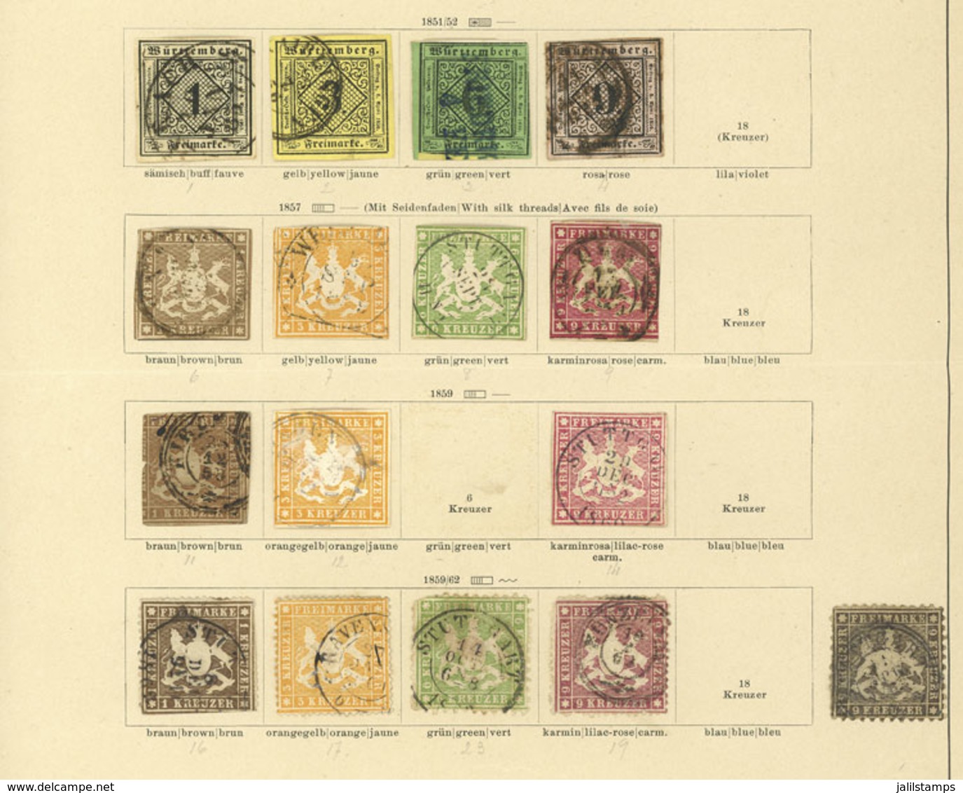 GERMANY: Collection On 3 Pages Of An Old Album, Including Scarce Stamps, Mixed Quality (from Some With Defects To Others - Altri & Non Classificati