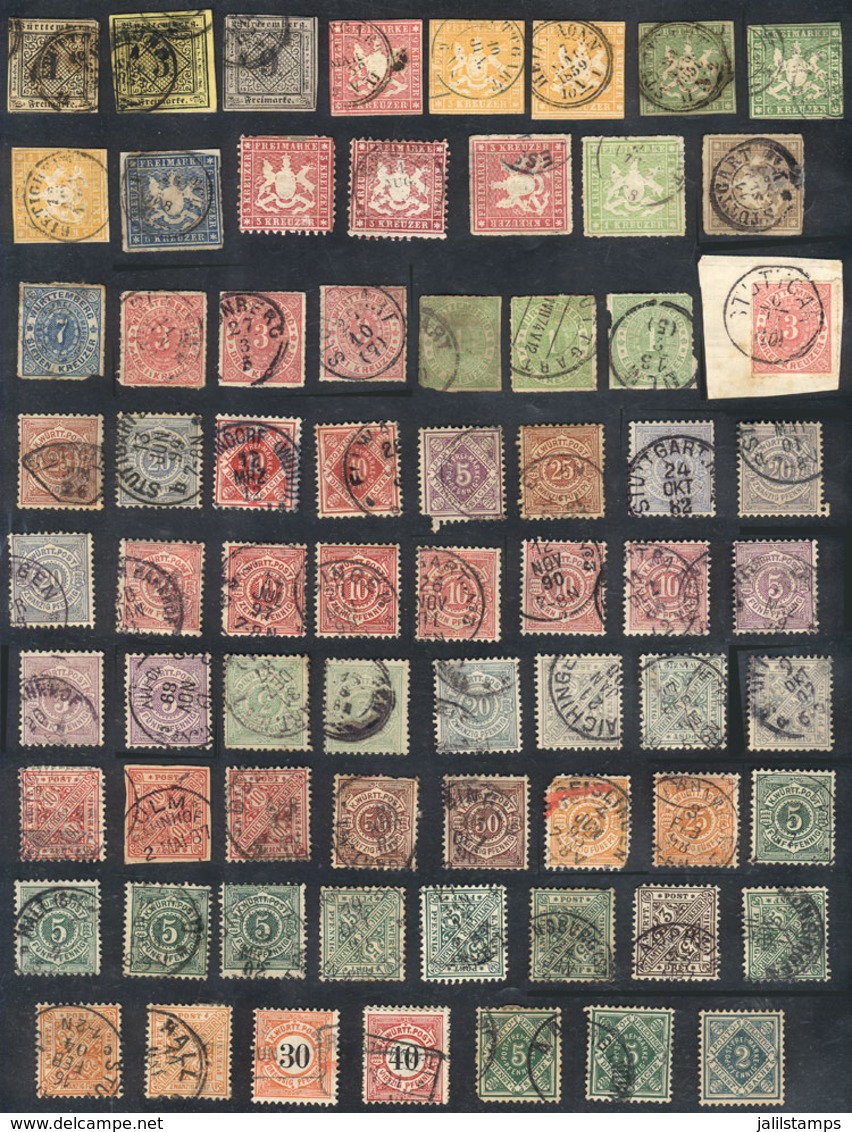 GERMANY: Interesting Lot Of Old Stamps, Mixed Quality (from Some With Defects To Others Of Very Fine Quality). - Autres & Non Classés