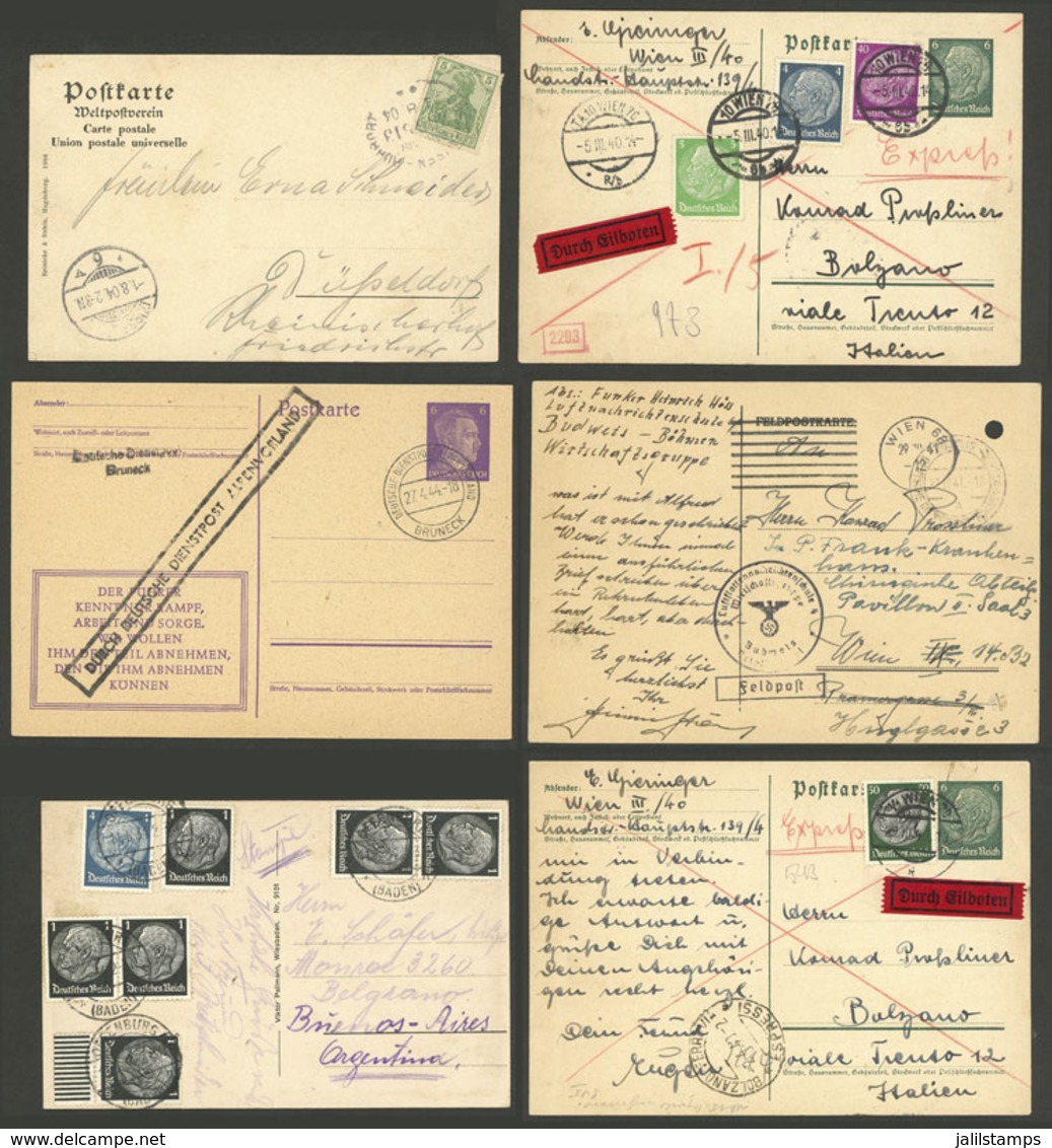 GERMANY: Over 40 Cards (some Are Covers) Used In Varied Periods, Many Are Very Interesting Pieces, For Example Some With - Andere & Zonder Classificatie