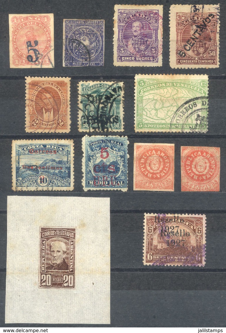 LATIN AMERICA: Small Lot Of Old Stamps, All Forgeries, Interesting Lot For The Especialist. - Amerika (Varia)