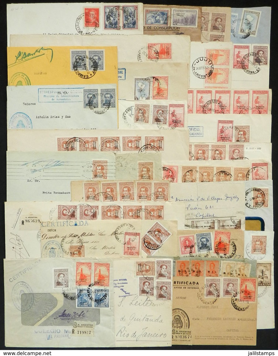 ARGENTINA: More Than 110 Covers Used In Various Periods, Almost All Of Very Fine Quality. There Are Some Very Attractive - Oficiales