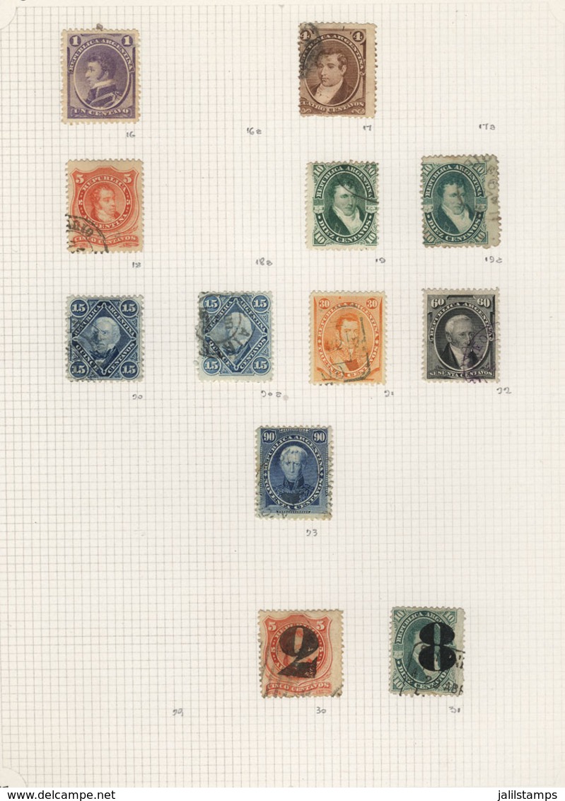 ARGENTINA: Small But Very Interesting Collection Of Mostly Used Stamps Of Fine To VF Quality (but It Can Also Include So - Colecciones & Series