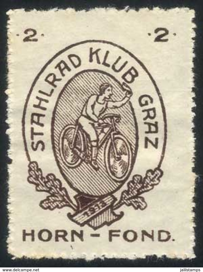 AUSTRIA: 1913 Cinderella, Topic BICYCLE, CYCLISM, Stahlrad Klub Graz, VF Quality! - Andere & Zonder Classificatie