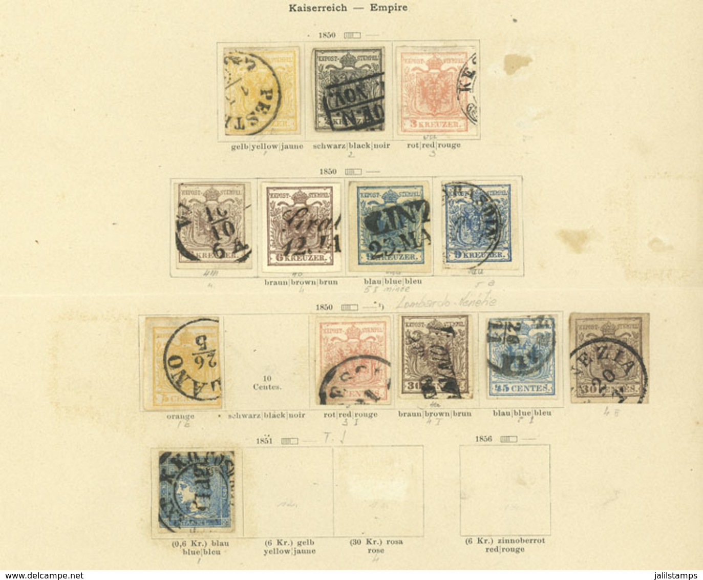 AUSTRIA: Collection On 28 Pages Of An Old Album, Including Scarce Stamps, Mixed Quality (from Some With Defects To Other - Andere & Zonder Classificatie