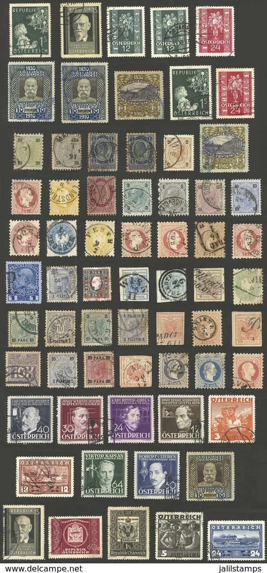 AUSTRIA: Interesting Lot Of Stamps, Used Or Mint Without Gum, Of Mixed Quality (some With Minor Faults, Others Of VF Qua - Other & Unclassified
