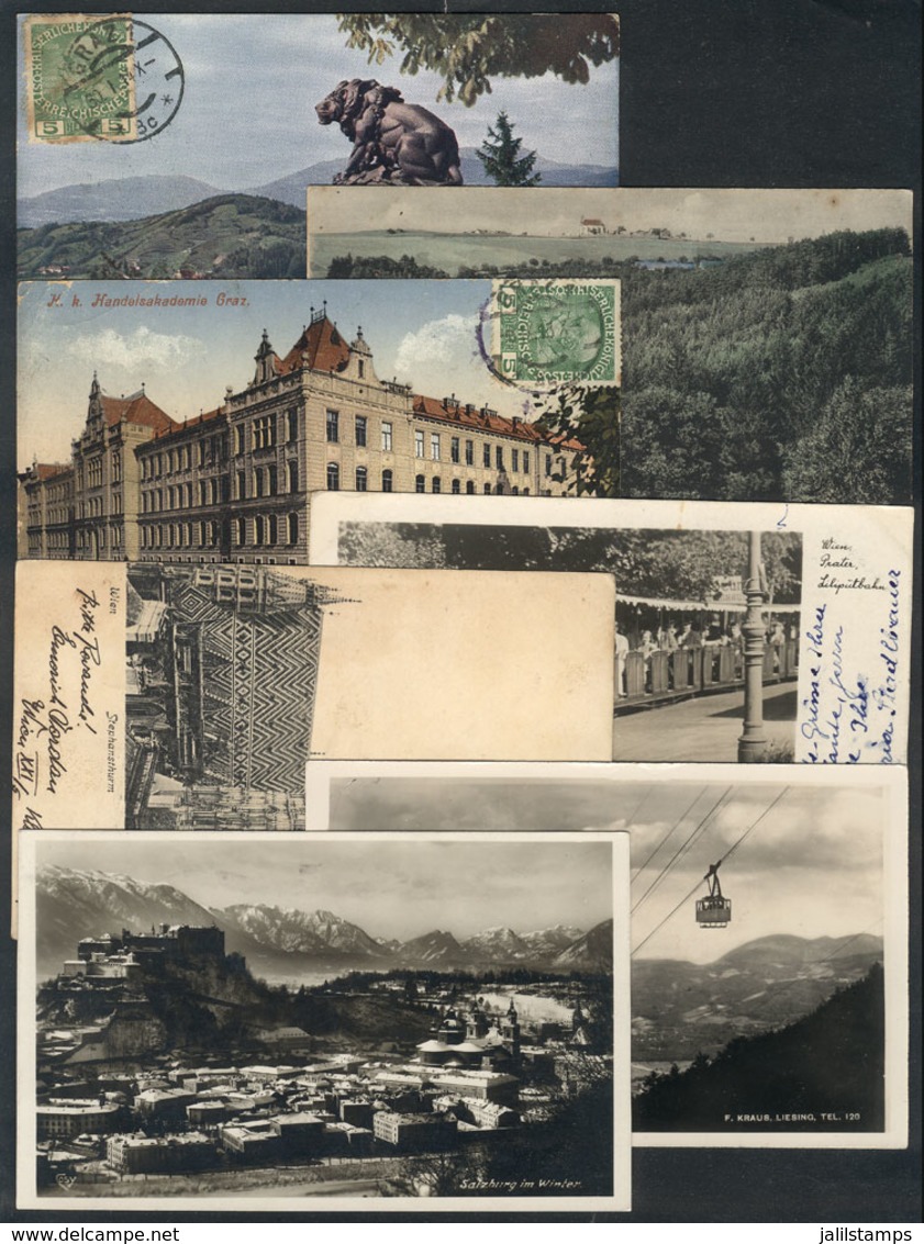 AUSTRIA: 7 Old Postcards With Good Views, VF General Quality, Low Start. - Other & Unclassified