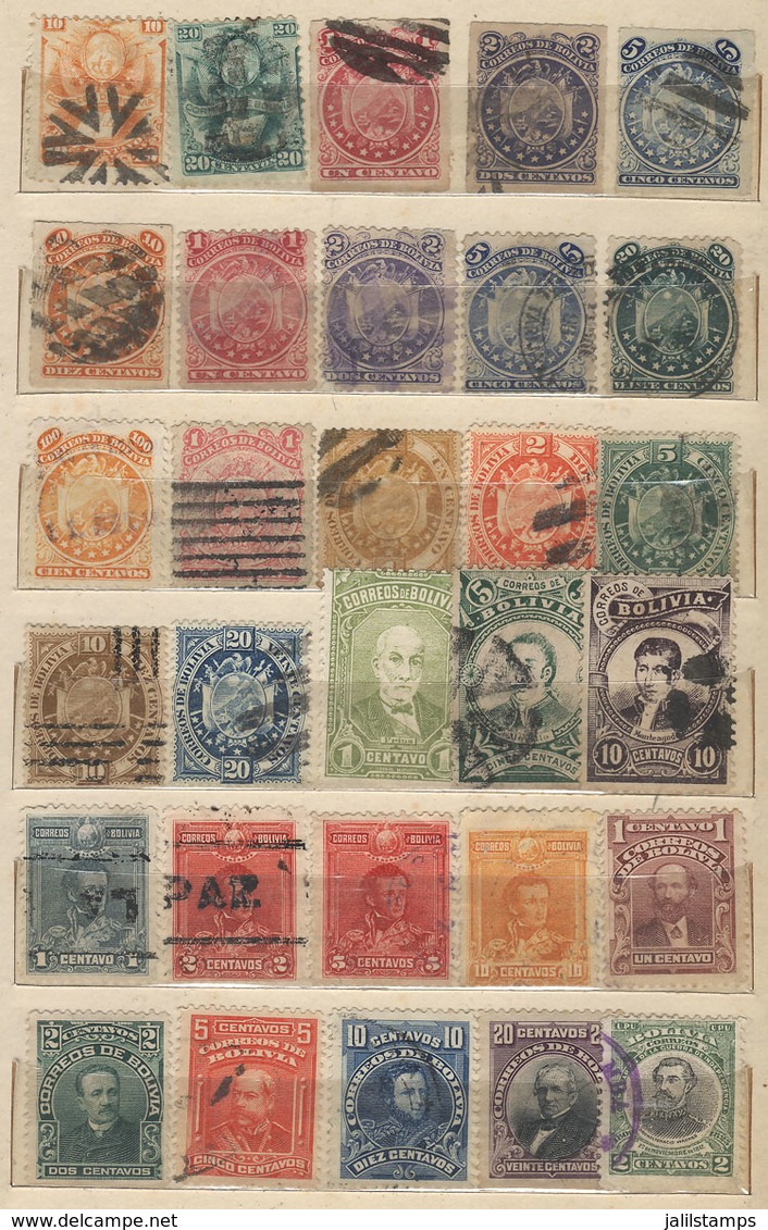 BOLIVIA: Stockbook With Interesting Accumulation Of Stamps, Very Fine General Quality, High Catalog Value, Low Start. - Bolivia