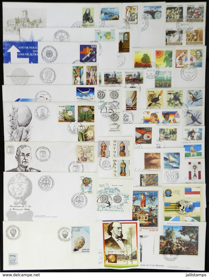 BRAZIL: Group Of FDC Covers Of Issues Of The Year 1983, Almost Complete, Very Thematic, Very Fine General Quality (a Cou - Other & Unclassified