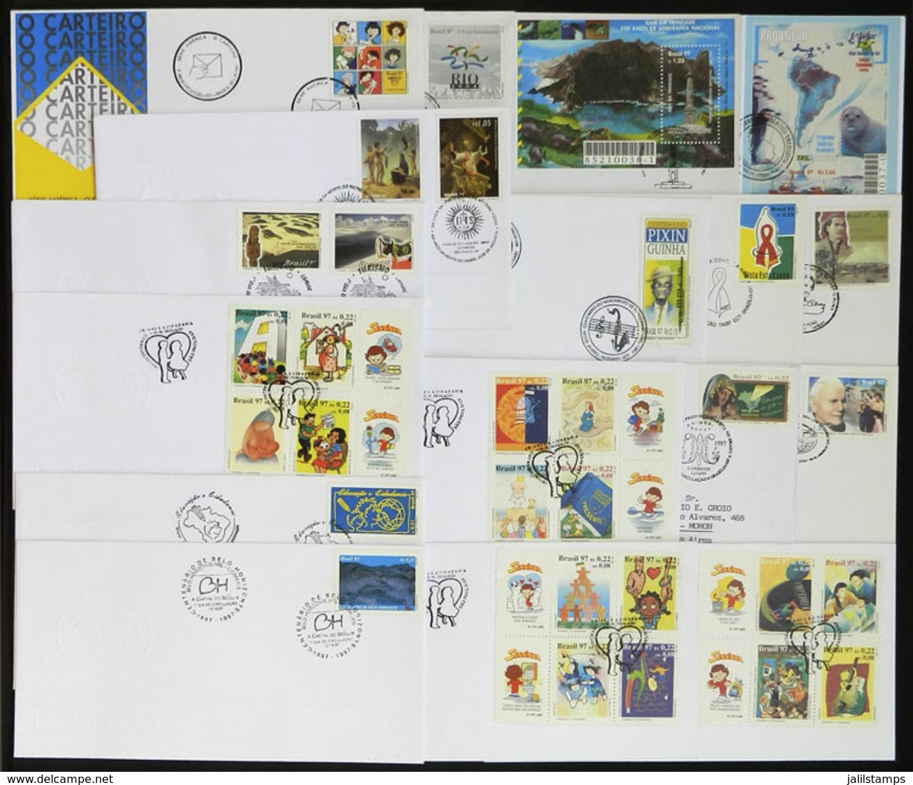 BRAZIL: Group Of FDC Covers With Several Issues Of The Year 1997, Very Thematic, Very Fine General Quality (a Couple May - Other & Unclassified