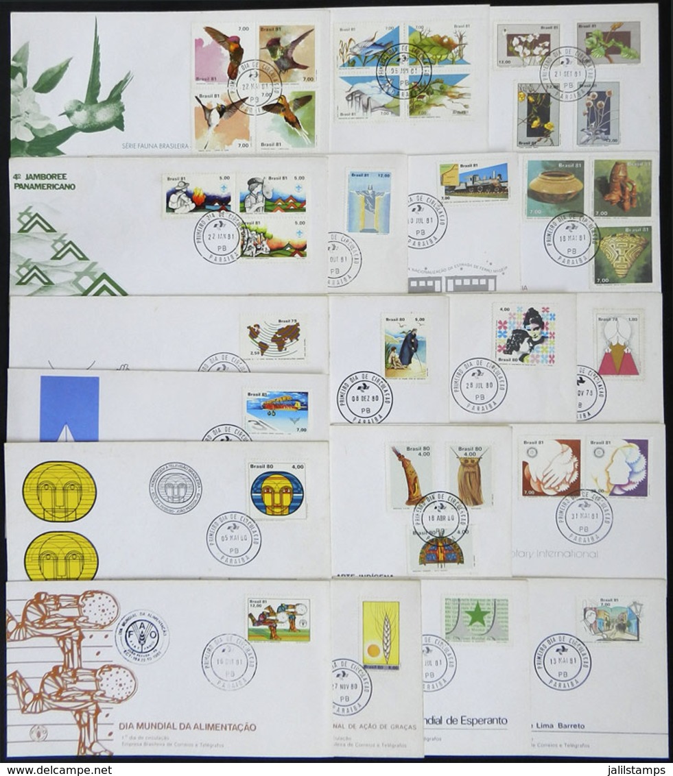 BRAZIL: 19 Modern FDC Covers, Very Thematic! - Colecciones & Series