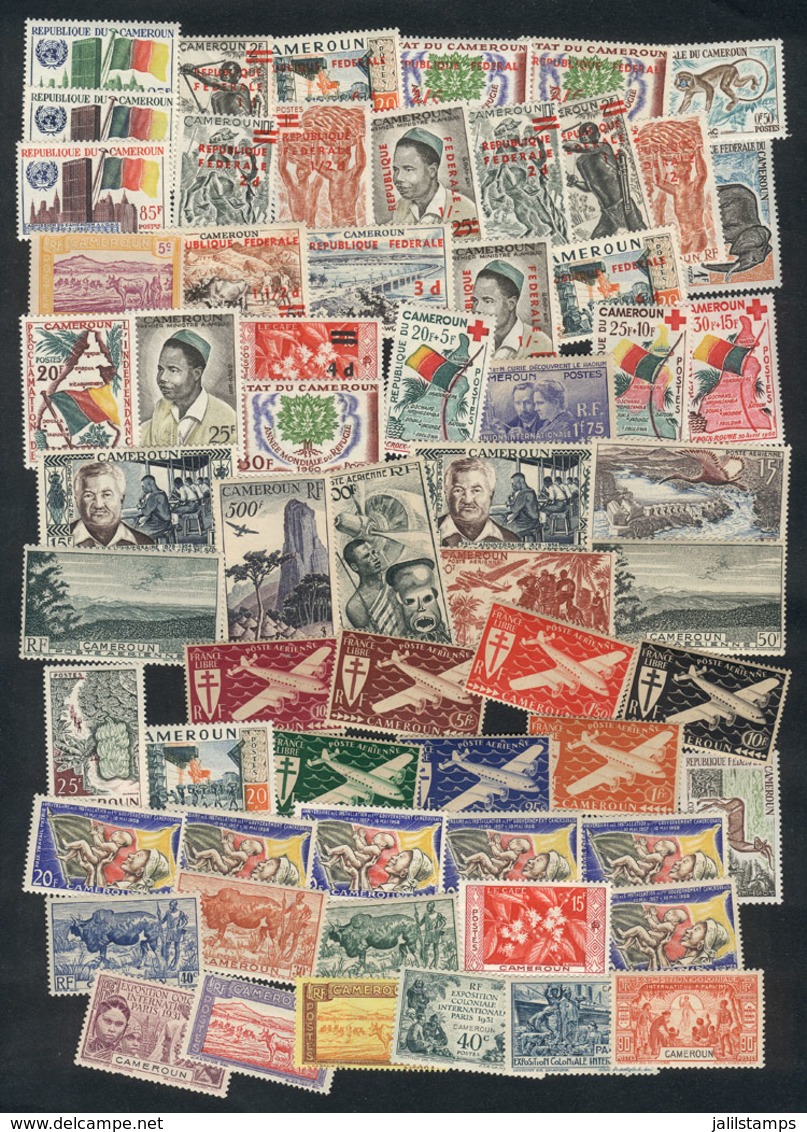 CAMEROON: Lot Of Very Thematic Stamps And Sets, Very Fine Quality (most Are Never Hinged), Yvert Catalog Value Euros 330 - Kameroen (1960-...)