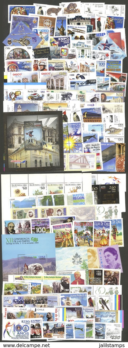 CHILE: Envelope With A Number Of Modern Stamps, Sets And Souvenir Sheets, VERY THEMATIC, All MNH And Of Excellent Qualit - Chili