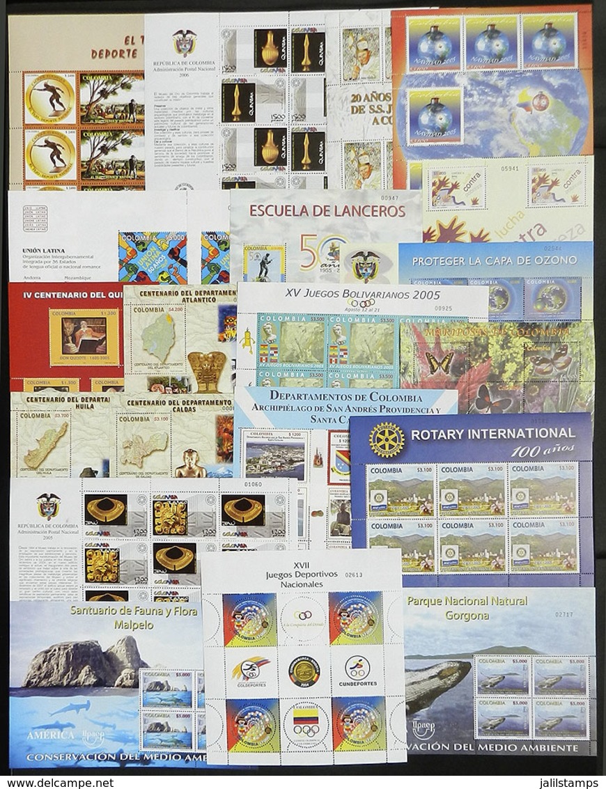 COLOMBIA: Lot Of Modern Sets And Souvenir Sheets, Very Thematic, All MNH And Of Excellent Quality! IMPORTANT: Please Vie - Colombia