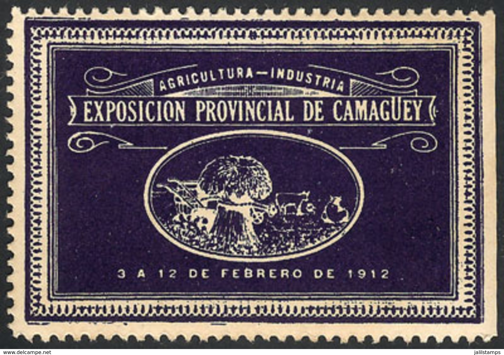 CUBA: Camagüey Provincial Exposition Of Agriculture And Industry, VF, Rare! - Other & Unclassified