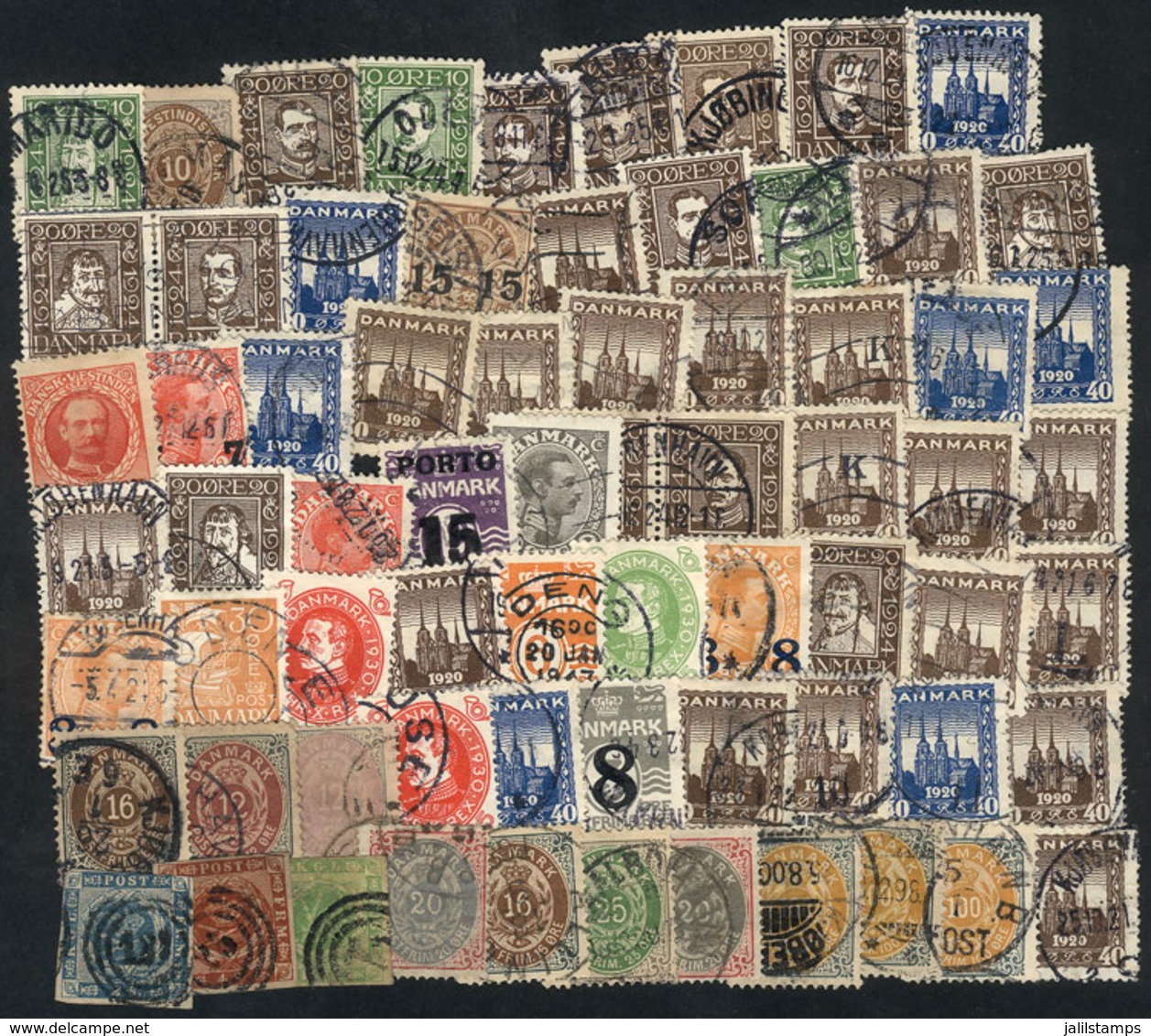 DENMARK: Lot Of Used Stamps, VF General Quality, With Some Interesting Cancels, HIGH CATALOG VALUE, Good Opportunity! - Andere & Zonder Classificatie