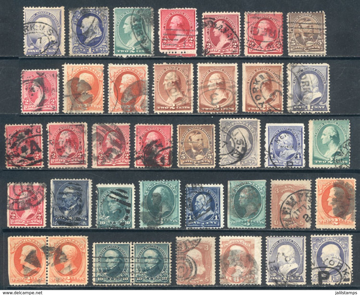 UNITED STATES: Lot Of Old Stamps Of Fine To Very Fine Quality, Yvert Catalog Value Euros 250, Good Opportunity At LOW ST - Other & Unclassified