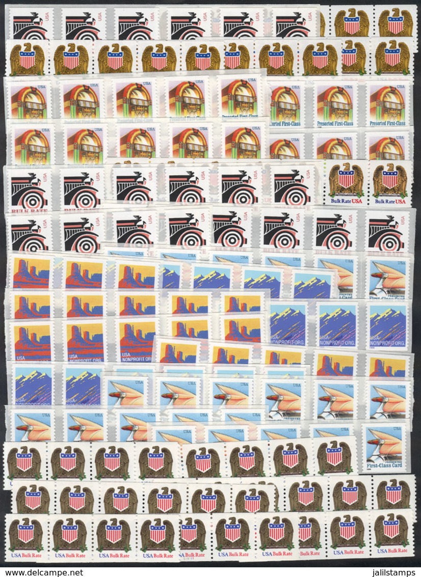 UNITED STATES: Large Number Of Modern Stamps, MNH, Usable As Postage, High Face Value, Good Opportunity! - Other & Unclassified