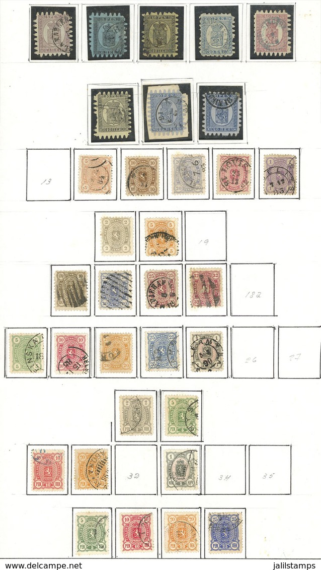 FINLAND: Collection In Home-made Album, Fairly Complete Up To Circa 1990, Including Many Rare Stamps And Sets Of High Va - Otros & Sin Clasificación