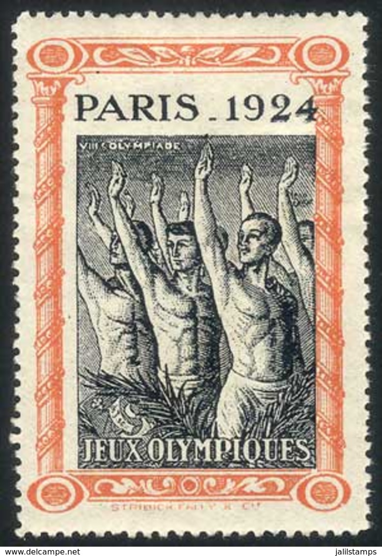 FRANCE: 1924 Cinderella, Paris Olympic Games, VF Quality, Rare! - Otros & Sin Clasificación