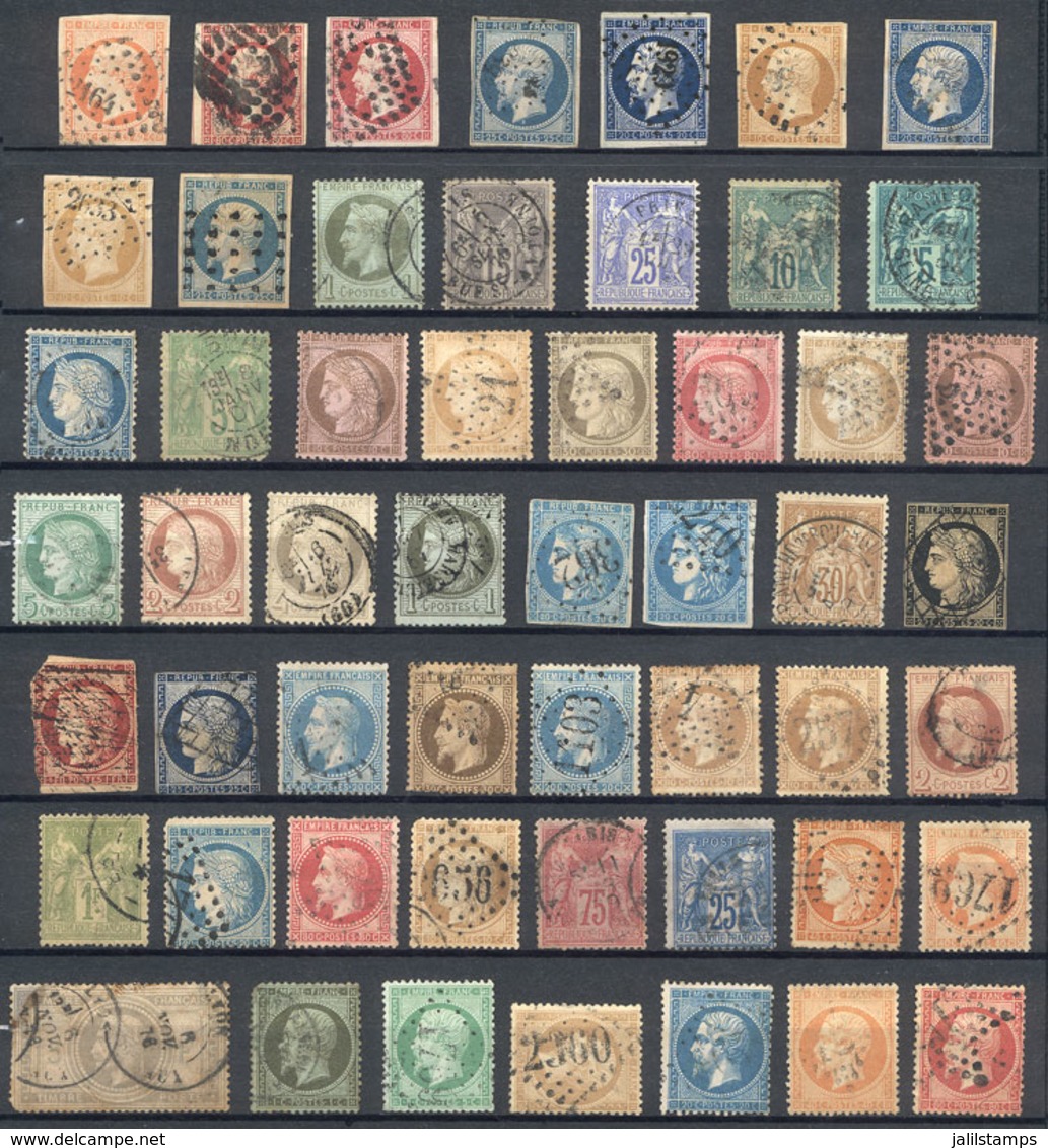 FRANCE: Lot Of Old Stamps, VERY HIGH CATALOG VALUE, Mixed Quality (from Defective To Some Of Fine To VF Quality), Good O - Otros & Sin Clasificación