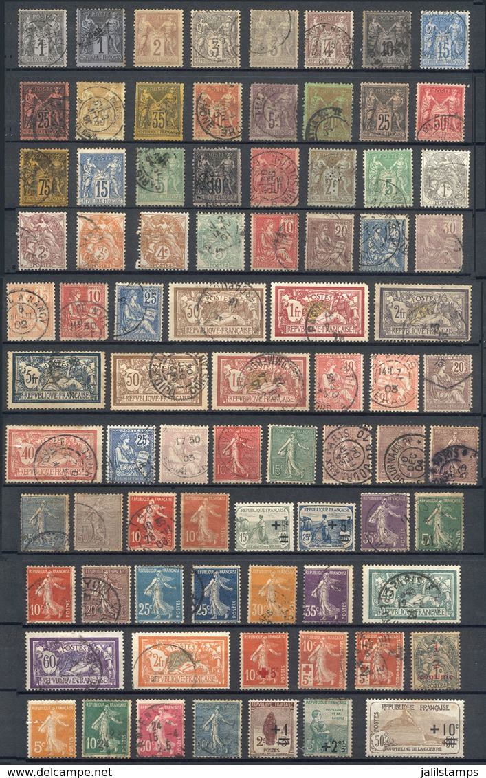 FRANCE: Lot Of Used And Mint Stamps, Mixed Quality, Fine General Quality, Good Opportunity At A Low Start. - Otros & Sin Clasificación