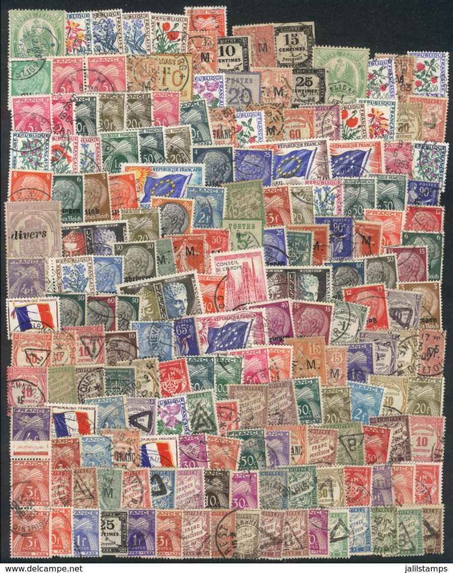 FRANCE: Lot Of 'back Of The Book' Stamps (postage Dues, Occupations, Etc), Very Fine General Quality, Yvert Catalog Valu - Autres & Non Classés