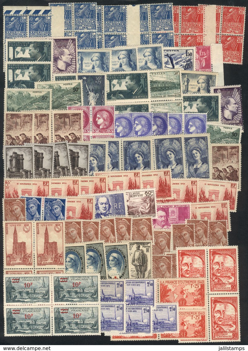 FRANCE: Attractive Group Of Singles And Blocks Of 4, MNH AND OF EXCELLENT QUALITY, All Impeccable, Fresh And Very Nice.  - Other & Unclassified