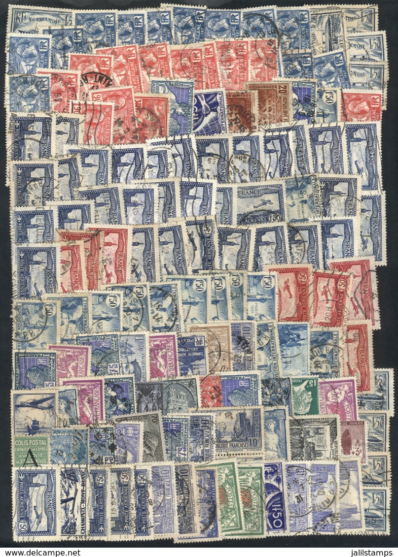 FRANCE: Lot Of Several Hundreds Used Stamps Of 1920s And 1930s, Almost All Of VF Quality, HIGH CATALOG VALUE (several Hu - Otros & Sin Clasificación