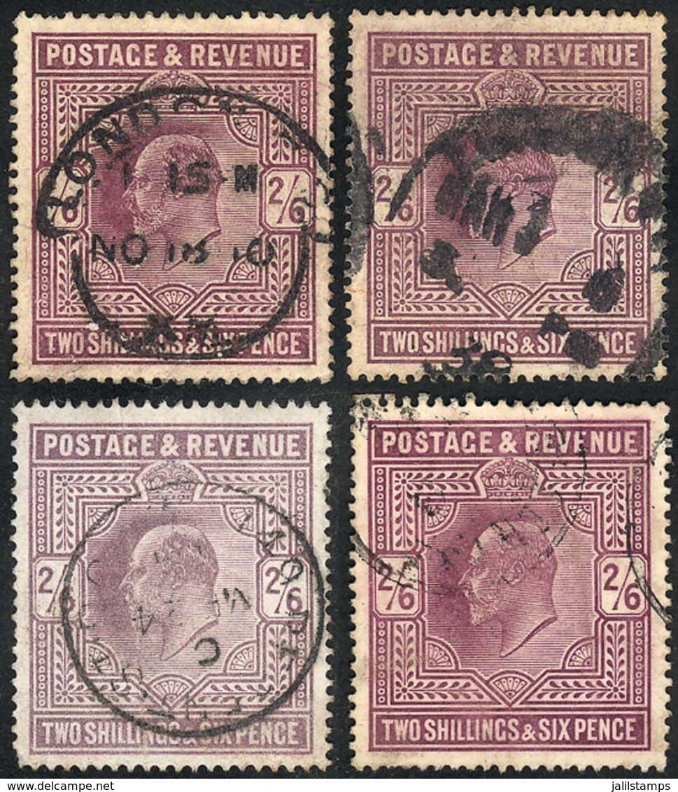 GREAT BRITAIN: Sc.139 + 139a + 139b + 139c, The 4 Colors, Used, Fine Quality, Catalog Value US$1,000+ - Andere & Zonder Classificatie