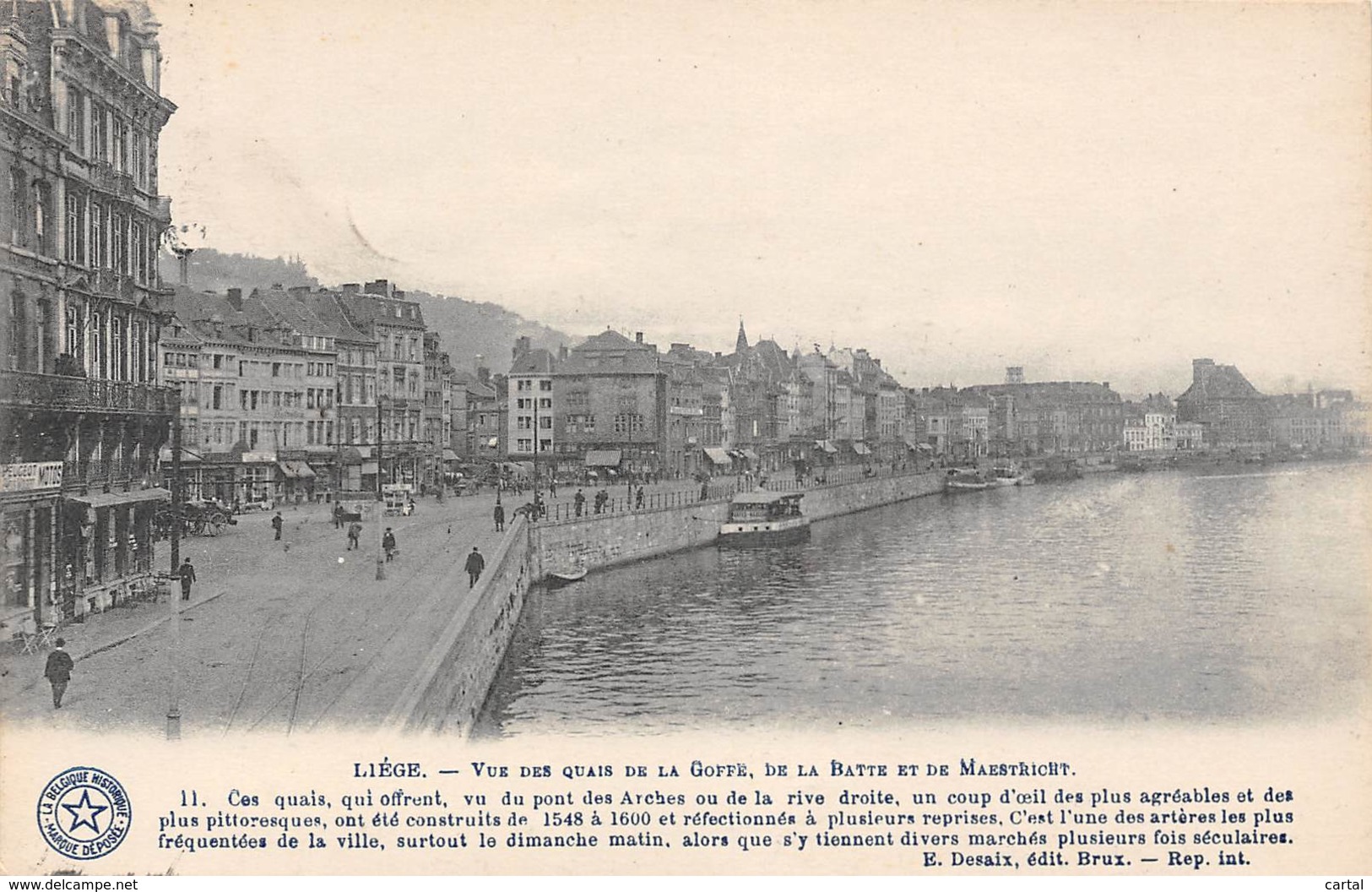 LIEGE - Vue Des Quais De La Goffe, De La Batte Et De Maestricht - Luik