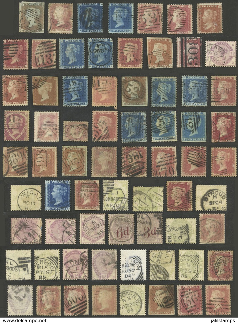 GREAT BRITAIN: Very Attractive Lot Of Old Stamps, Some With Minor Faults, Most Of Fine To VF Quality, There Are Some Sca - Other & Unclassified